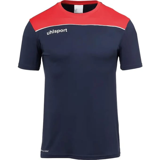 Uhlsport Offense 23 T-Shirt Heren - Marine / Rood / Wit | Maat: L