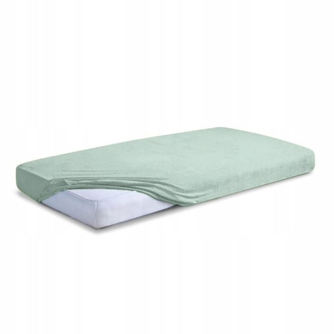 Hoeslaken Terry Premium 140x200cm - Mintgroen, 20cm Hoogte