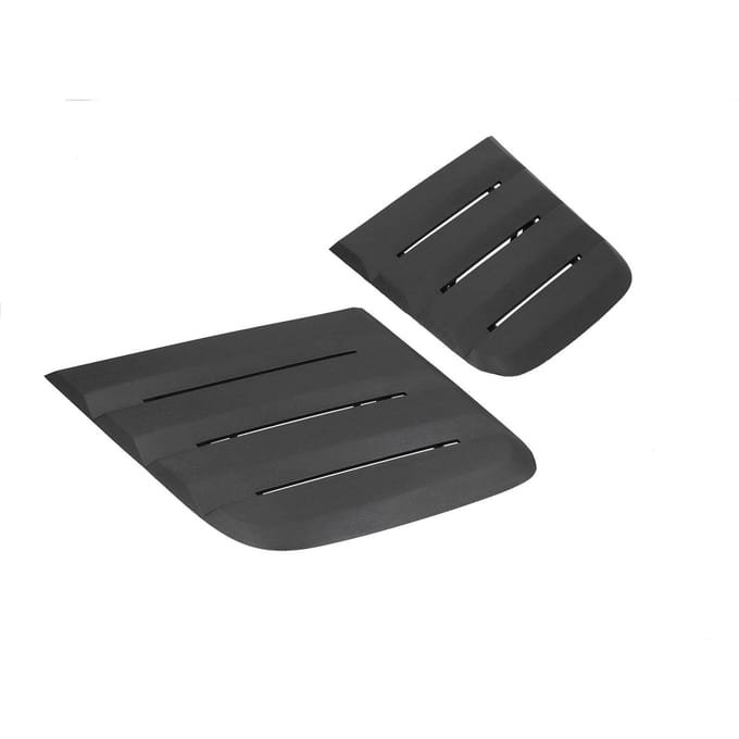 2 pièces Bouches d'aération de capot Noir Accessoire Compatible pour Ford Mustang 2018 2019 black