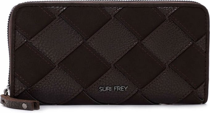 SURI FREY Portemonnee Nandy Zip Around Wallet Brown Bruine