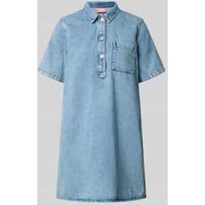 relaxed fit minijurk in denimlook model 'Amara'