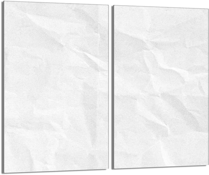 TMK ArtDeko - Kookplaat Achterwand - Glas - Wit - 2x30x52 cm