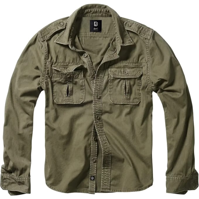 Brandit - Vintage Overhemd - 3XL - Groen