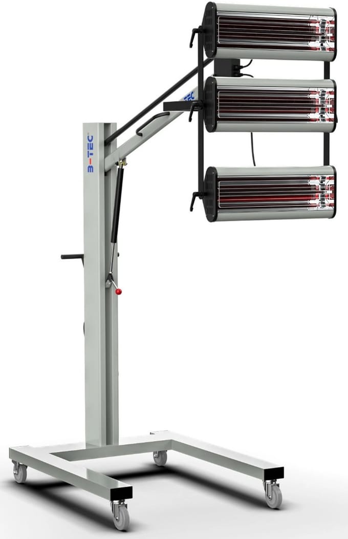 B-TEC IR-X3 Infrarood Lakdroger met 3 cassettes 3060 Watt