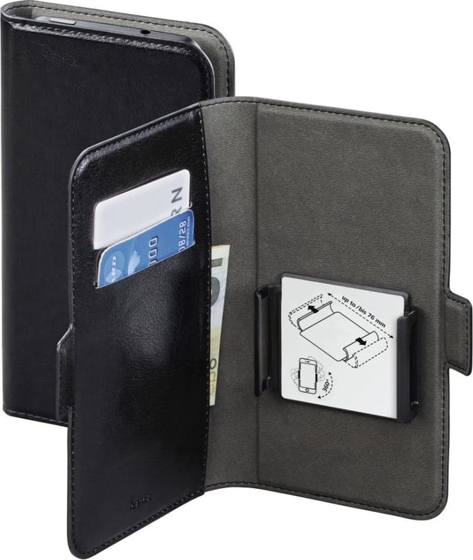 Hama Booklet Smart Move maat L (4.0-4.5") zwart