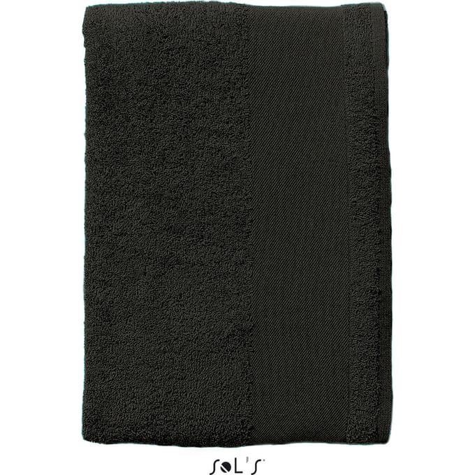 SOLS Eiland 50 Handdoek (50 X 100cm) (Zwart)