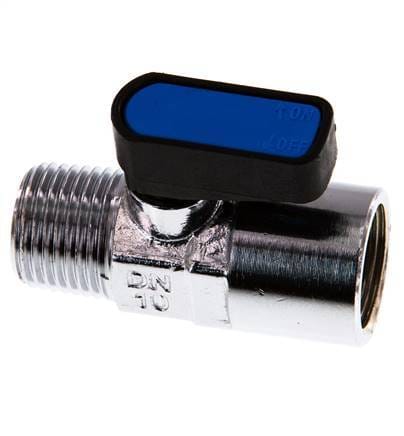 Buiten x Binnendraad R/rp 1/2 inch 2-Weg Messing Mini-Kogelkraan Compact EN331 Gas 20 Bar - BL2BC-MM-SD-MF-012