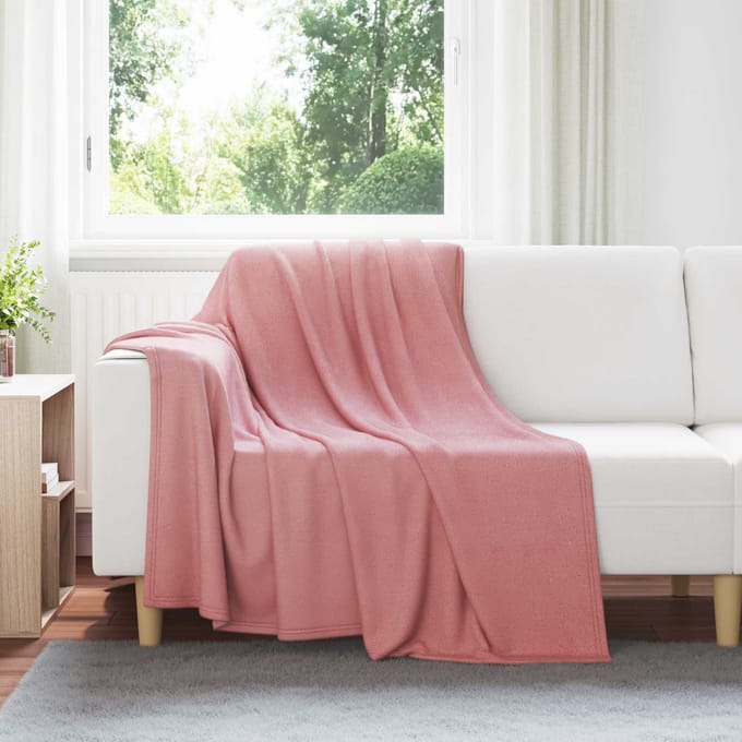 vidaXL - plaid - Roze - 200 - x - 150 - cm - 0.42 - kg - Fleece