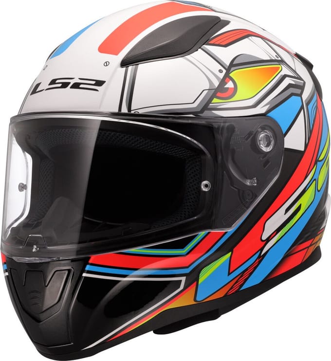 LS2 FF353 Rapid II Xdron Wit Neon Oranje 06 Integraalhelm - Maat 2XL - Helm