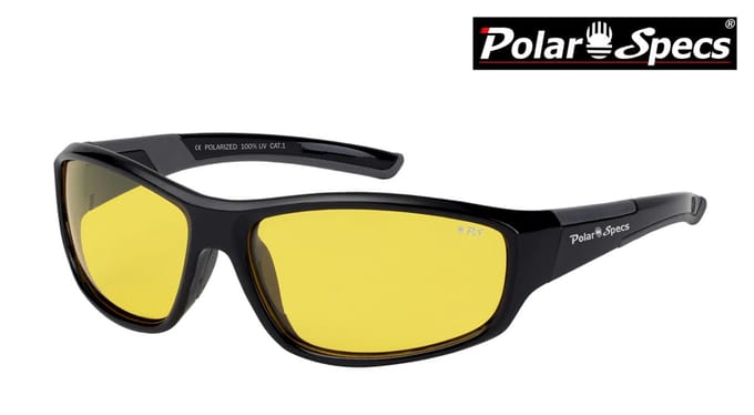 Polar Specs® Polariserende Nachtbril PS9024 – Black & Grey – Polarized Nightdriving – Small – Unisex