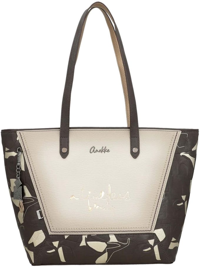 Anekke schoudertas shopper Muse Bloom Tote Bag Multicolor bruine