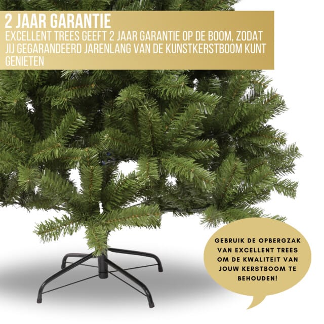 Excellent Trees® Oppdal 150 cm Slanke kunstkerstboom - ⌀82cm - 150cm