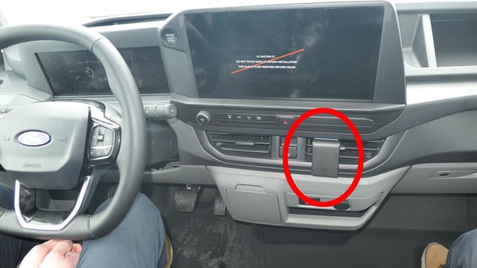 Brodit ProClip houder geschikt voor Ford Transit Custom 2024 - Angled mount