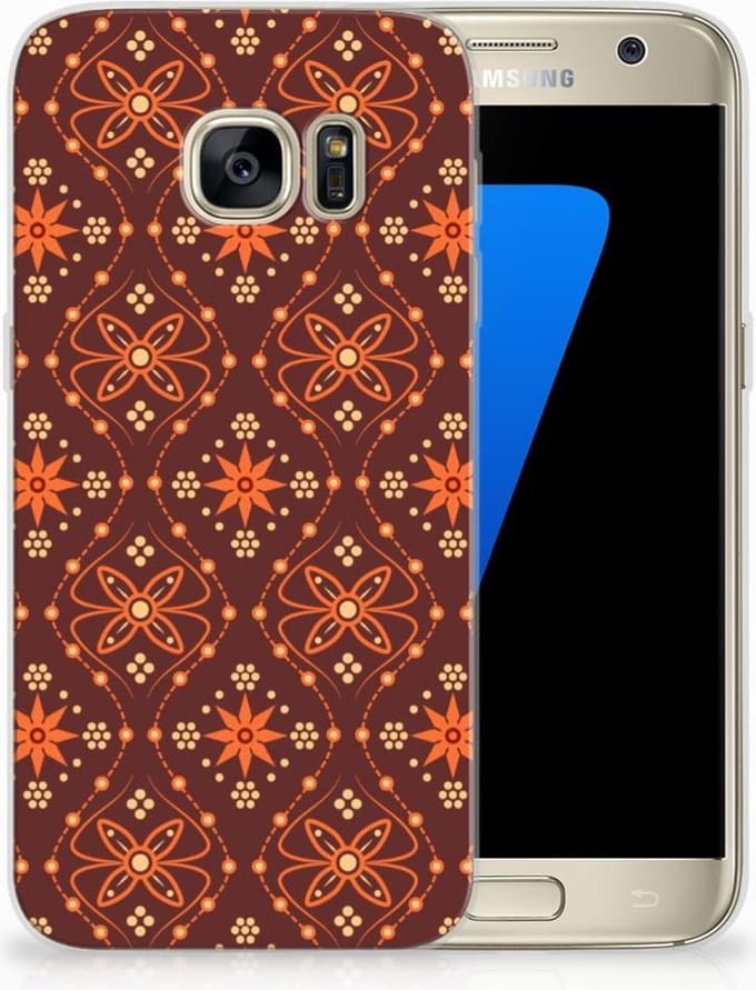 Samsung Galaxy S7 TPU bumper Batik Brown