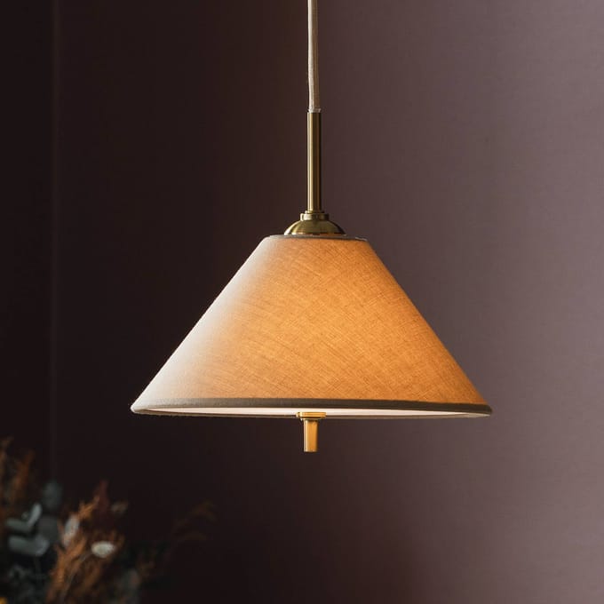 Globen Lighting hanglamp IRIS 25 mokkabruin Ø 25 cm