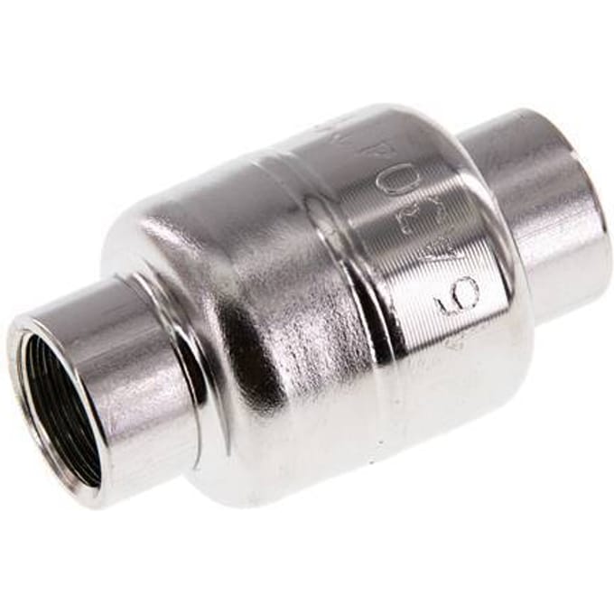 G3/8'' RVS 304 Terugslagklep FKM (Lichte Veer) 0.03-16bar - CLIS3E