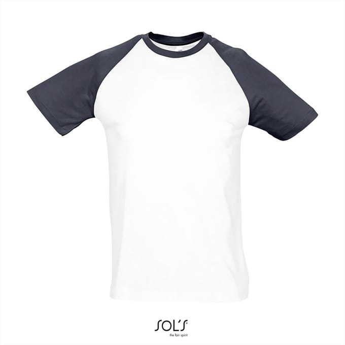 SOL'S Raglan T-Shirt Funky 150 L140 - white/navy - 3XL