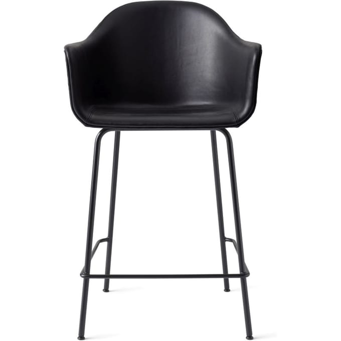 Audo - Harbour Bar Chair - Dakar zwart - met bekleding