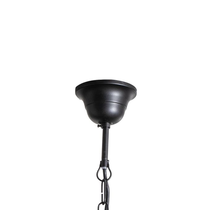 ONLI Kroonluchter Jane metaal zwart 5-lamps kristal