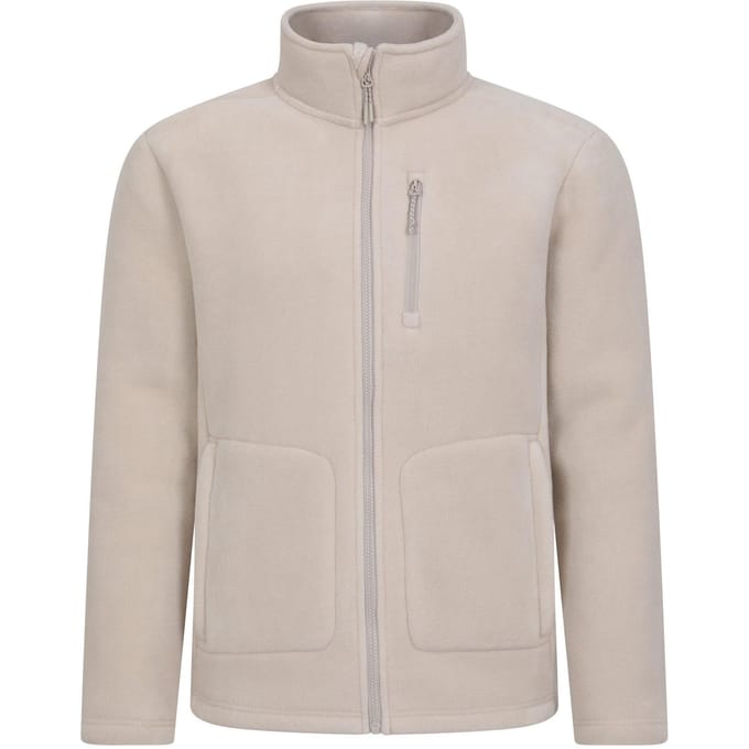 Mountain Warehouse Heren Highland Full Zip Fleece (Beige)