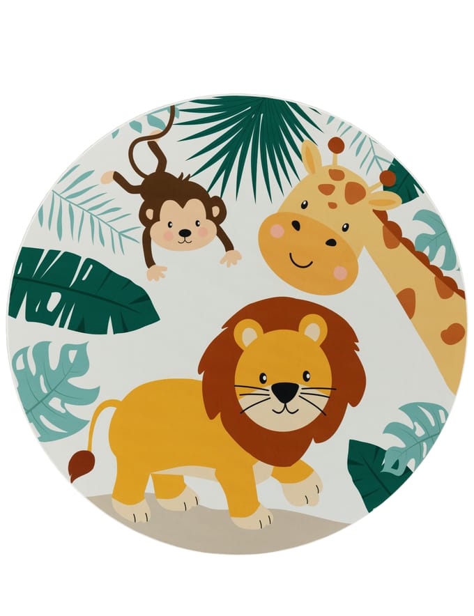 Kindertapijt Bini beige 200 cm rond