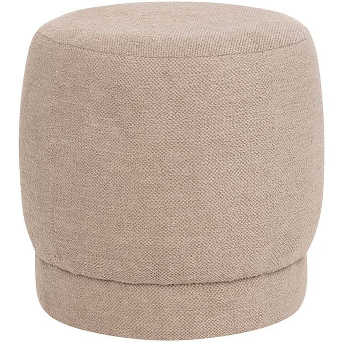 Eazy Living Bouclé Poef Ø 39 cm Adeline Taupe