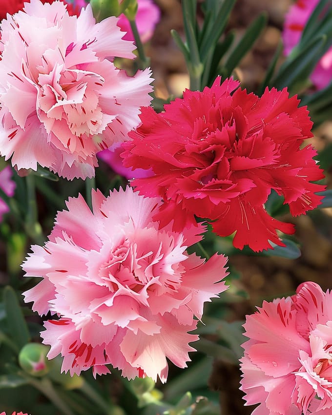 2 sets - Chabaud Anjer Zaden Dianthus Caryophyllus Eenjarig Gemengd