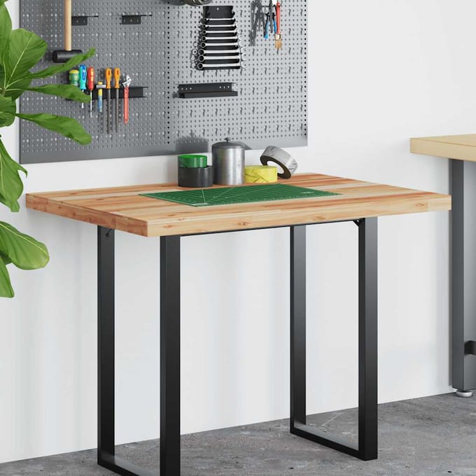 vidaXL - Bureaublad - met - olieafwerking - 100x70x4 - cm - massief - acaciahout