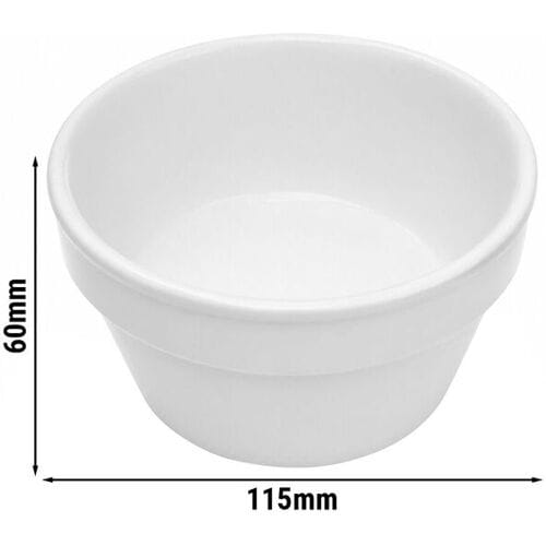 (18 stuks) THERMO FUTURE BOX Bijgerechtkom van porselein - Rond - 300ml - Wit