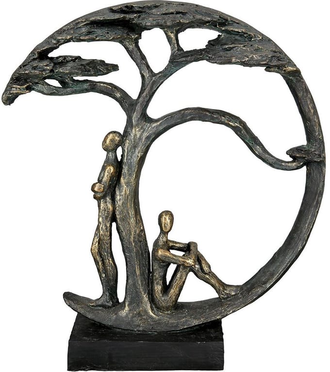 sculptuur mooie momenten - liefdes beeld - levensboom - 9x28x32