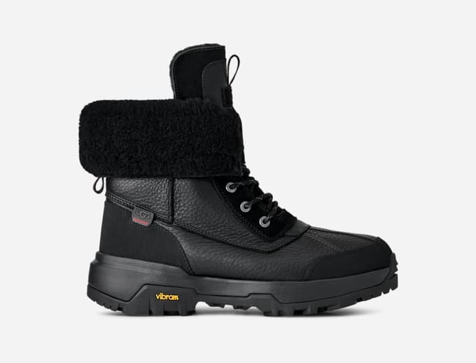 UGG® Adirondack Boot XXV for Men in Black, Size 11, Leather/Polyester/Wool