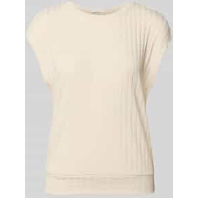 T-shirt van viscosemix met structuurpatroon model 'Sapino'