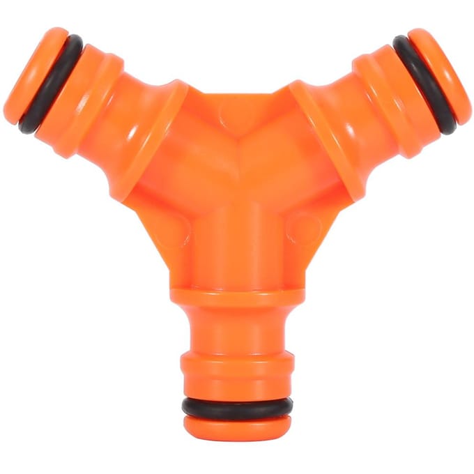 Y-vormige 3-weg slangconnector splitter Tuinwatersplitter(3-weg) orange