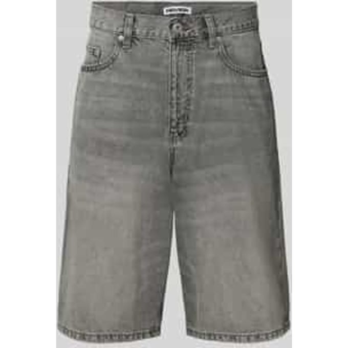 Korte jeans in used-look met steekzakken