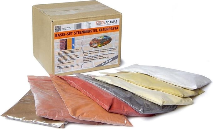 ABCA steenpasta (set), poeder, aanlengen m/water, 8x 200gr
