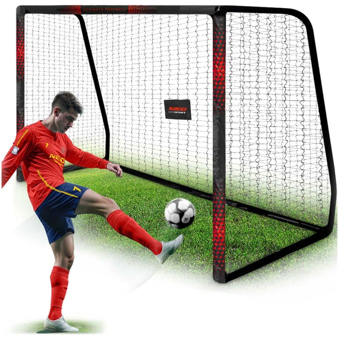 Voetbaldoel 300 x 200 x 120 cm NS-473 zwart-rood