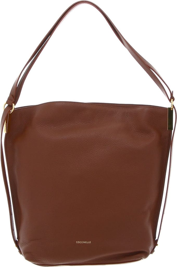 COCCINELLE Leren Schoudertas Estelle Handbag Brule Terracotta