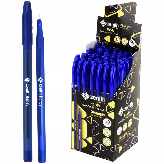 Zenith Handy Blauwe Pen 0,7mm - Set van 50 Stuks
