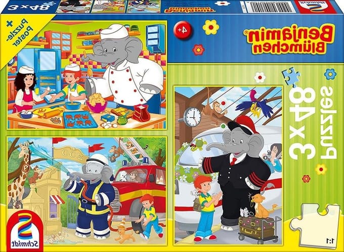 Kinderpuzzel - Legpuzzel - Spelenderwijs Leren - 3 Puzzels - 3 x 48 Stukjes - Multicolor