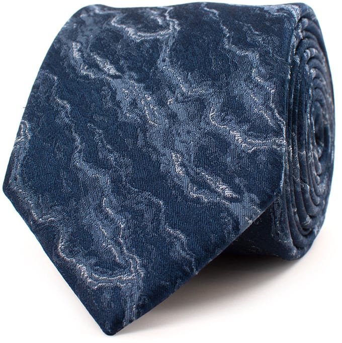 TRESANTI | ELMAR | Silk Tie Marble | Navy