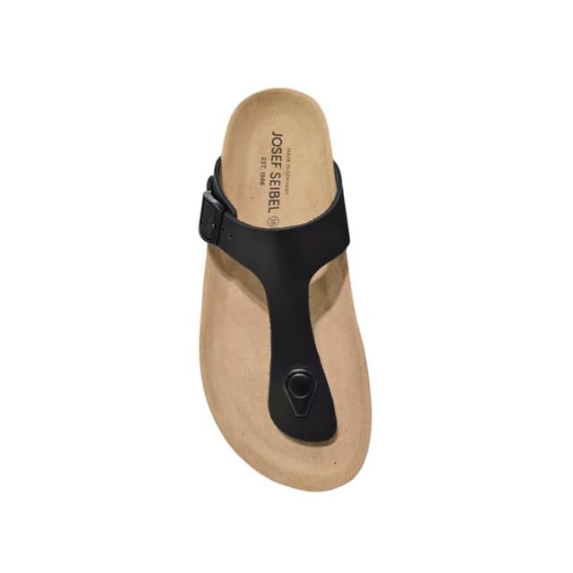 Josef Seibel Hermine 02 Dames Teenslippers - Zwart - 44