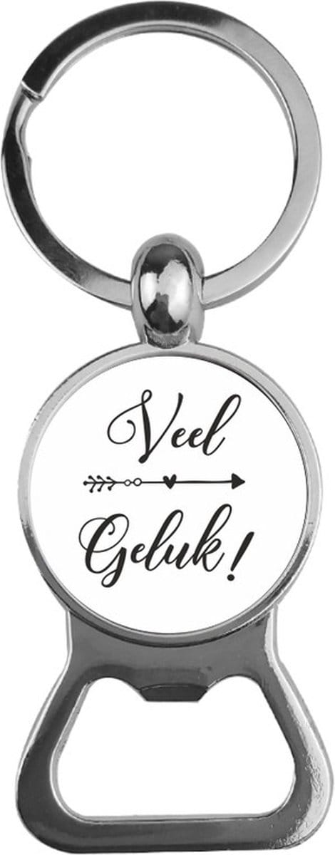 Bieropener Glas - Veel Geluk