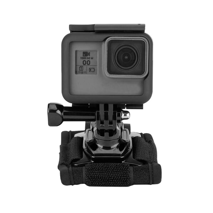 TELESIN 360 graden draaibare polsband Arm Mount Bandhouder voor fietsen, motorrijden black