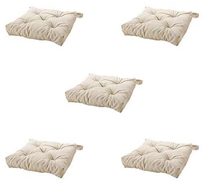 Licht Beige Stoelkussen Pack van 5 voor Comfortabel Zitcomfort