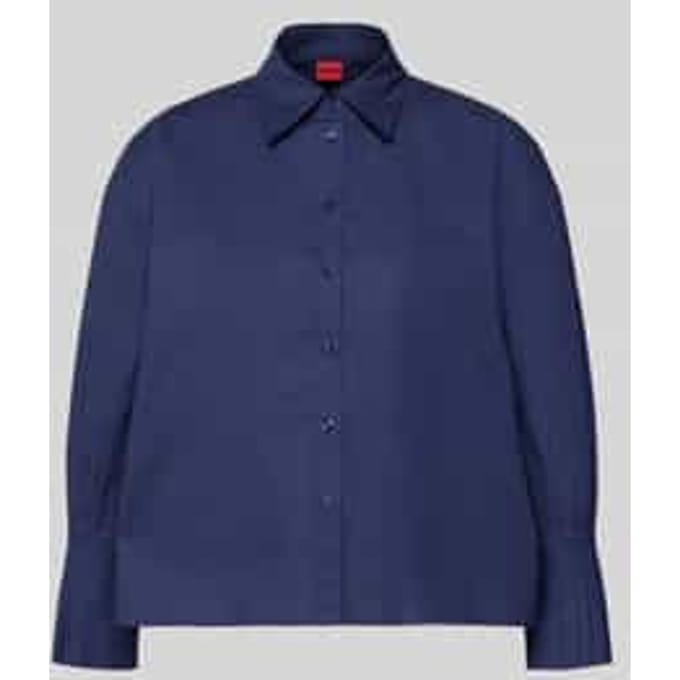 Regular fit overhemdblouse van Katoenmix model 'EGGY'