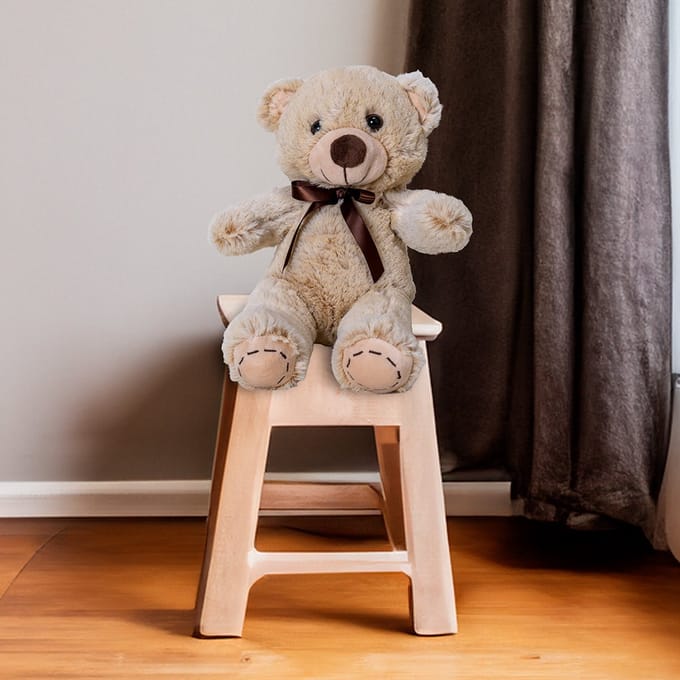 Wicotex - Teddybeer 30cm - Knuffelbeer - Knuffeldier - Speelgoed beer kinderen - Beer - Pluche beer - Handgemaakt
