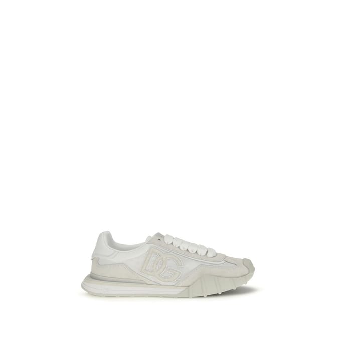 Dolce & Gabbana Witte Kalfsleren Bos Taurus Sport Sneakers