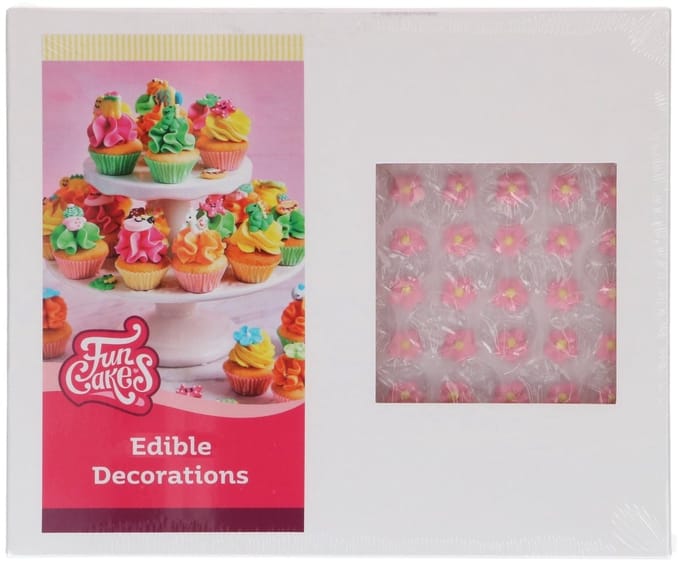 FunCakes Suikerdecoraties - Kleine Bloemen - Set/480 - Grootverpakking - Eetbare Taartdecoratie