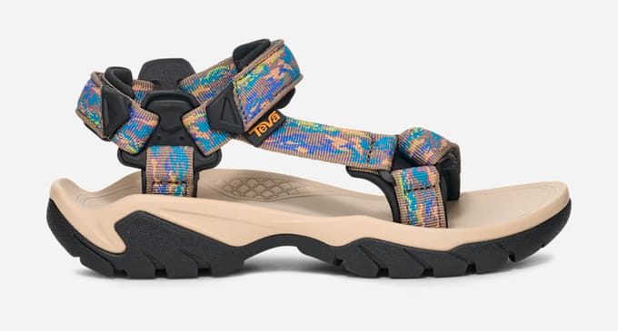 Teva W TERRA FI 5 UNIVERSAL Dames Sandalen - TREE COVER NEON SPRING