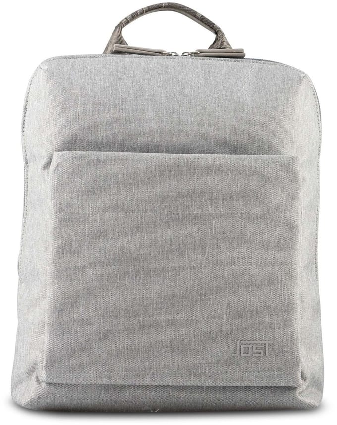 JOST vrijetijdsrugzak rugzak met laptopvak Bergen Daypack Backpack Light Grey Lichtgrijs
